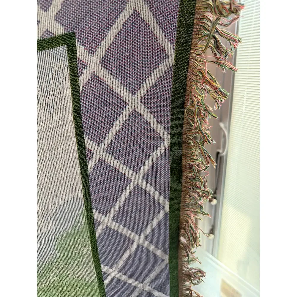 True Friend Garden Tapestry Throw Blanket - Vintage Design - Cotton